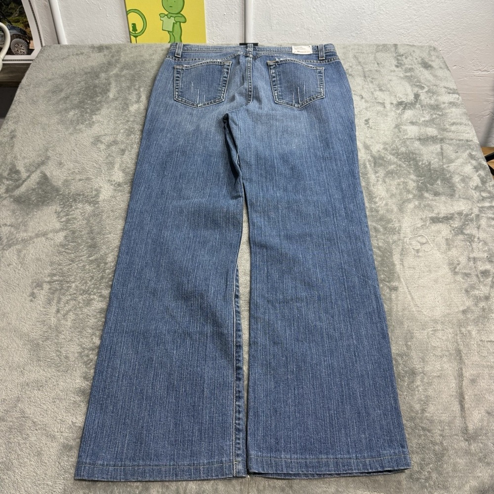 Vintage J.Crew Jeans Womens 10 Blue Mid Rise Bootcut Stretch Denim Casual Y2K - Picture 5 of 11